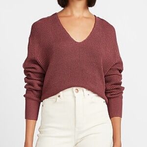 Express | Relaxed V-Neck Sweater | S